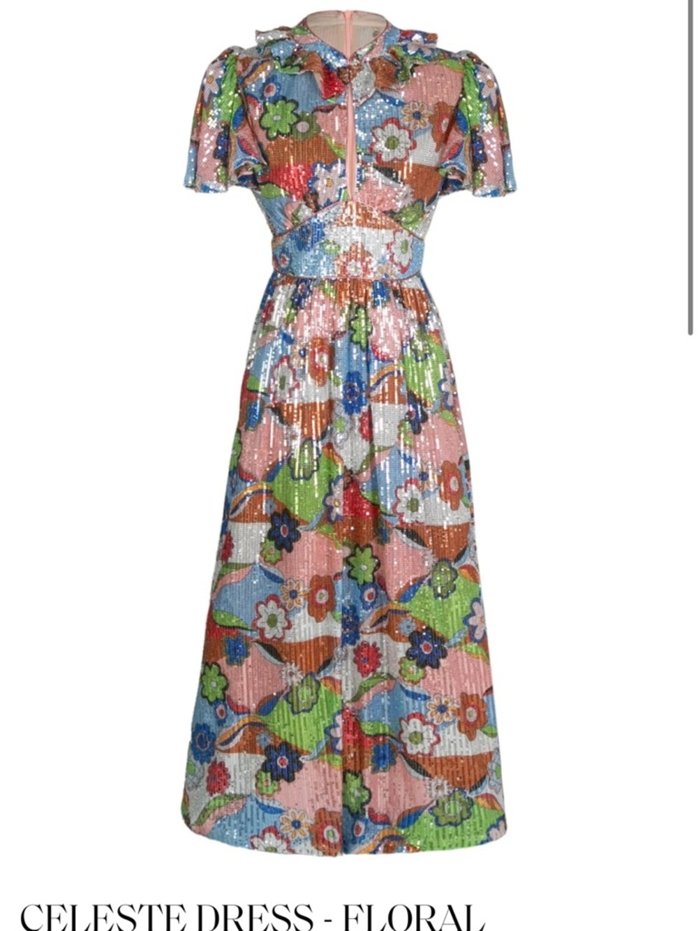 CeliaB Floral Pleated Maxi Dress NWT - Picture 11 of 14